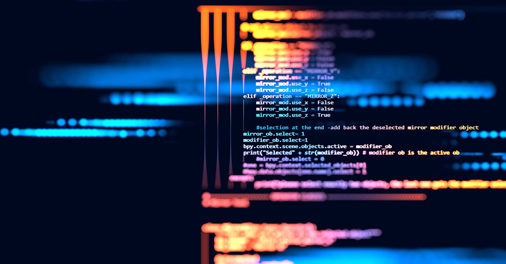 Programming code abstract