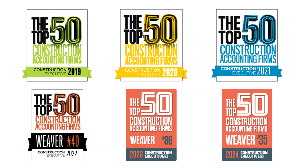 Contstruction Executive Top 50 Construction Accounting Firms logo 2019-2024